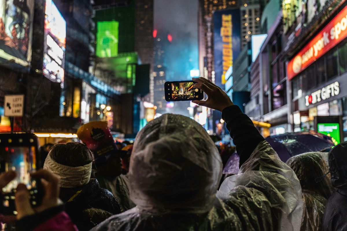 Der Ball Drop am Times Square